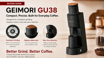A practical guide to getting brighter iced coffee, cold brew, and daily filter coffee with the Geimori GU38 single-dose grinder.