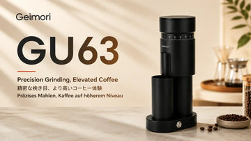 Watch independent Geimori GU63 reviews covering espresso performance, 63mm conical burrs, grind quality, retention, workflow, and overall value.