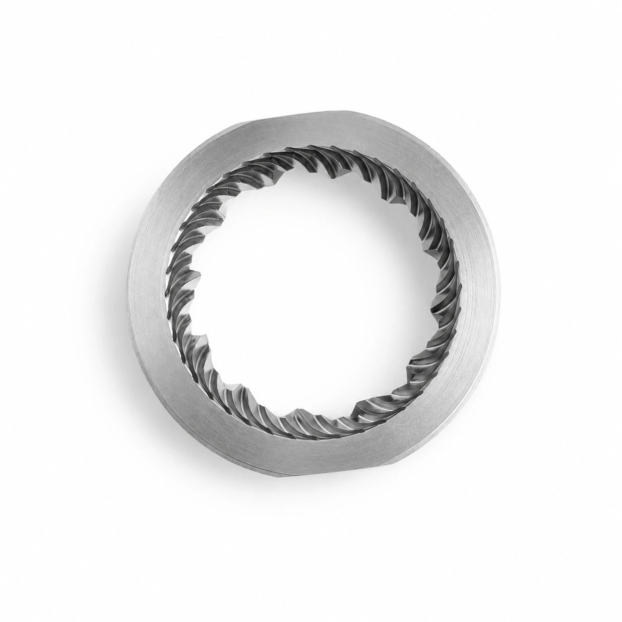 38mm precision outer burr angled view for Geimori T38, G38 and T38 Plus coffee grinders