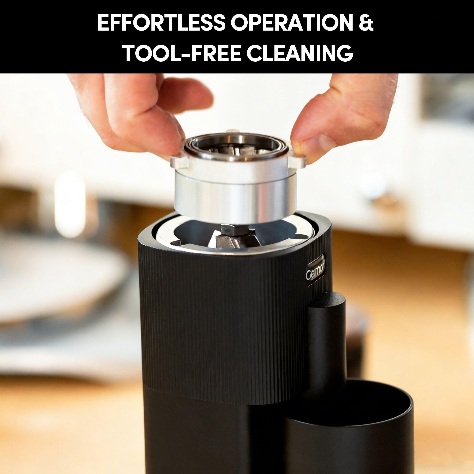 Geimori T38-The True Pro Grade Portable Coffee Grinder with 38mm Conical Burrs, 3600mAh Batteries, Stepless Grind Settings