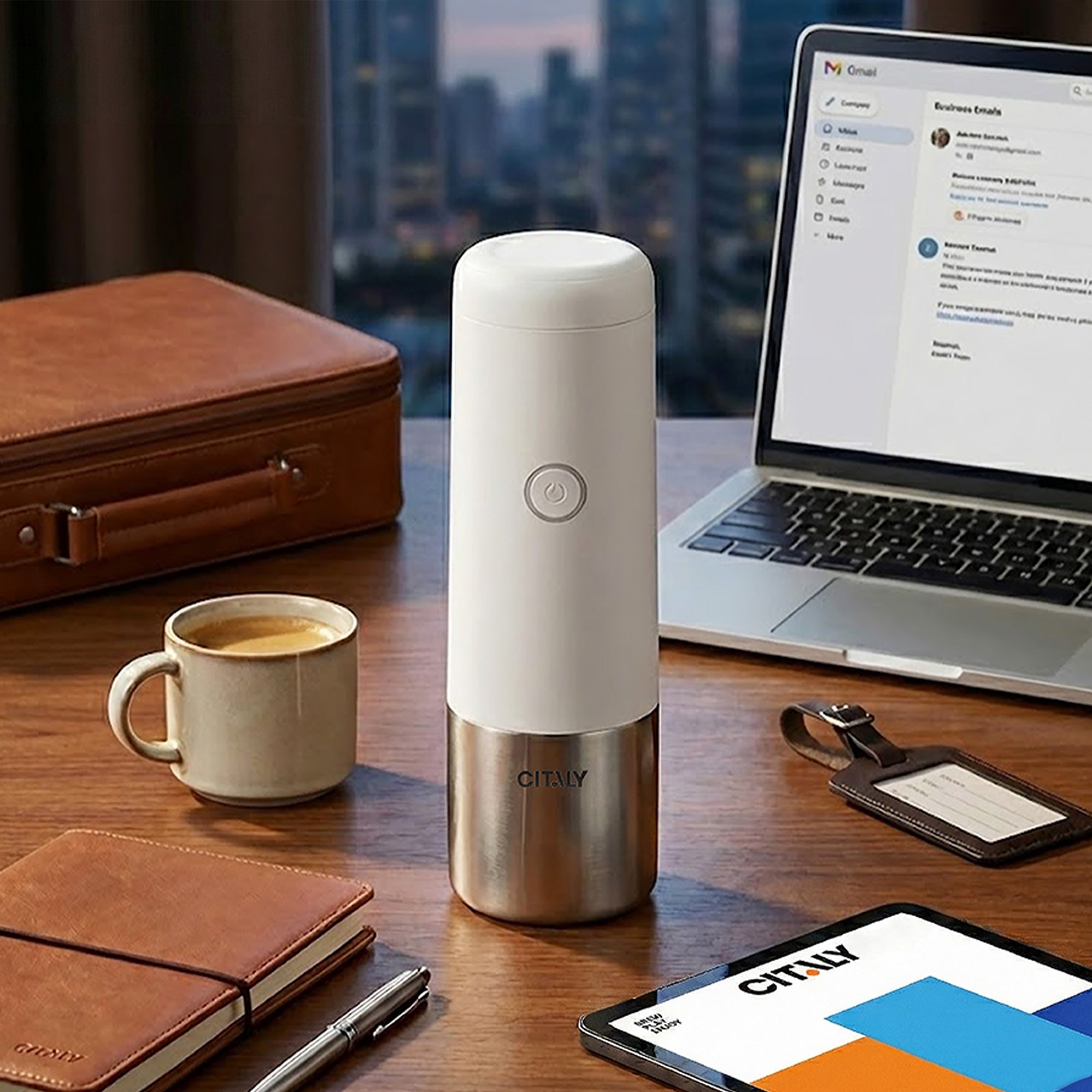 Citaly GO-1 Portable Espresso Machine, Fast Self-Heating, PD 3.0 Fast Charge, 3*2500mAh, Capsule & Ground Coffee Compatible