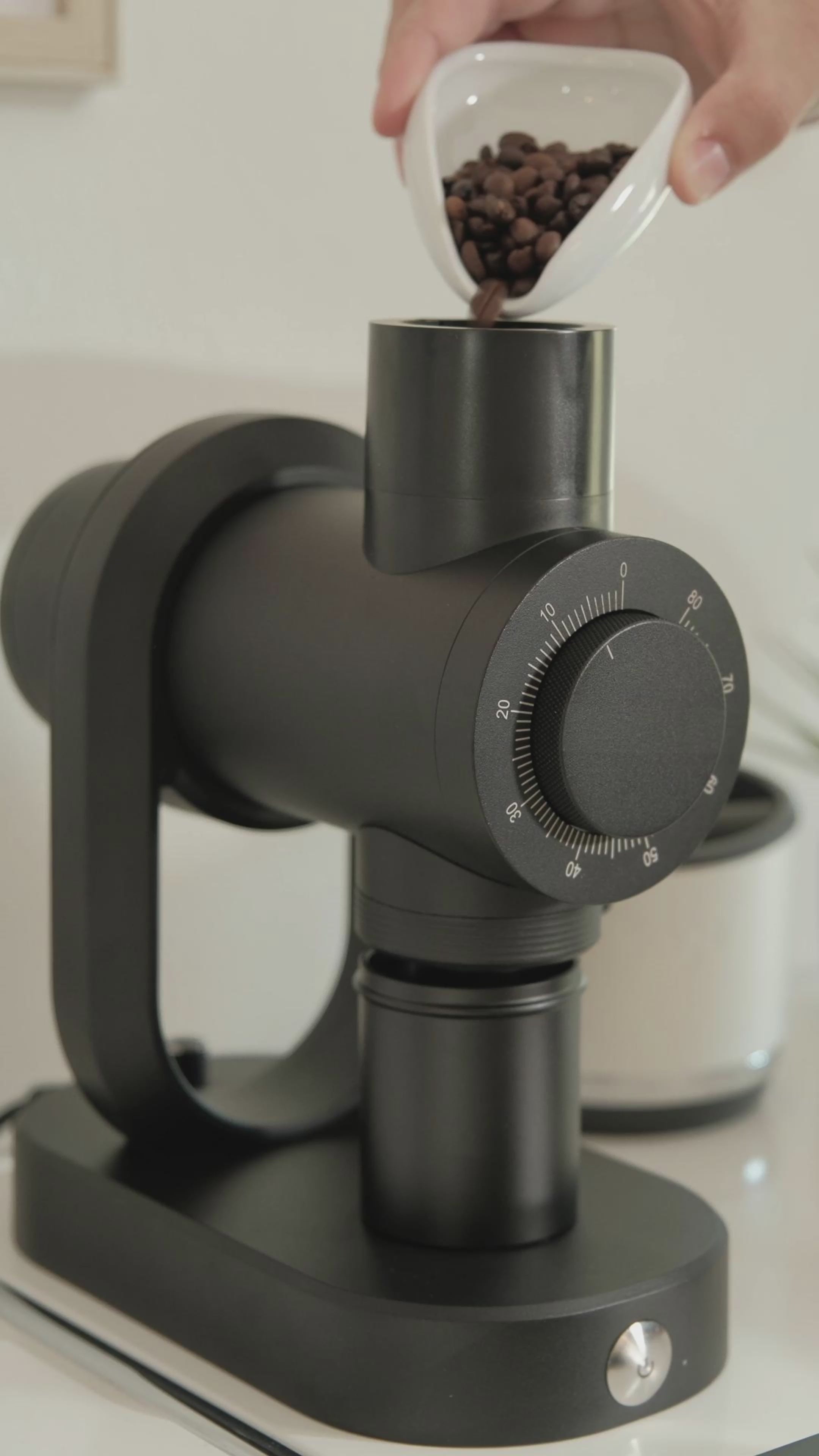 Geimori GU64 Single Dose Coffee Grinder with 64mm Flat Burr, Anti-Static Design, Stepless Adjustment, Adjustable RPM, Zero Retention