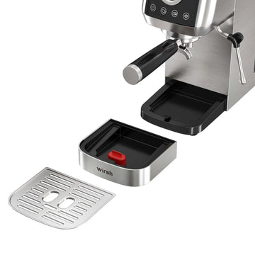 wirsh espresso machine with detachable drip tray