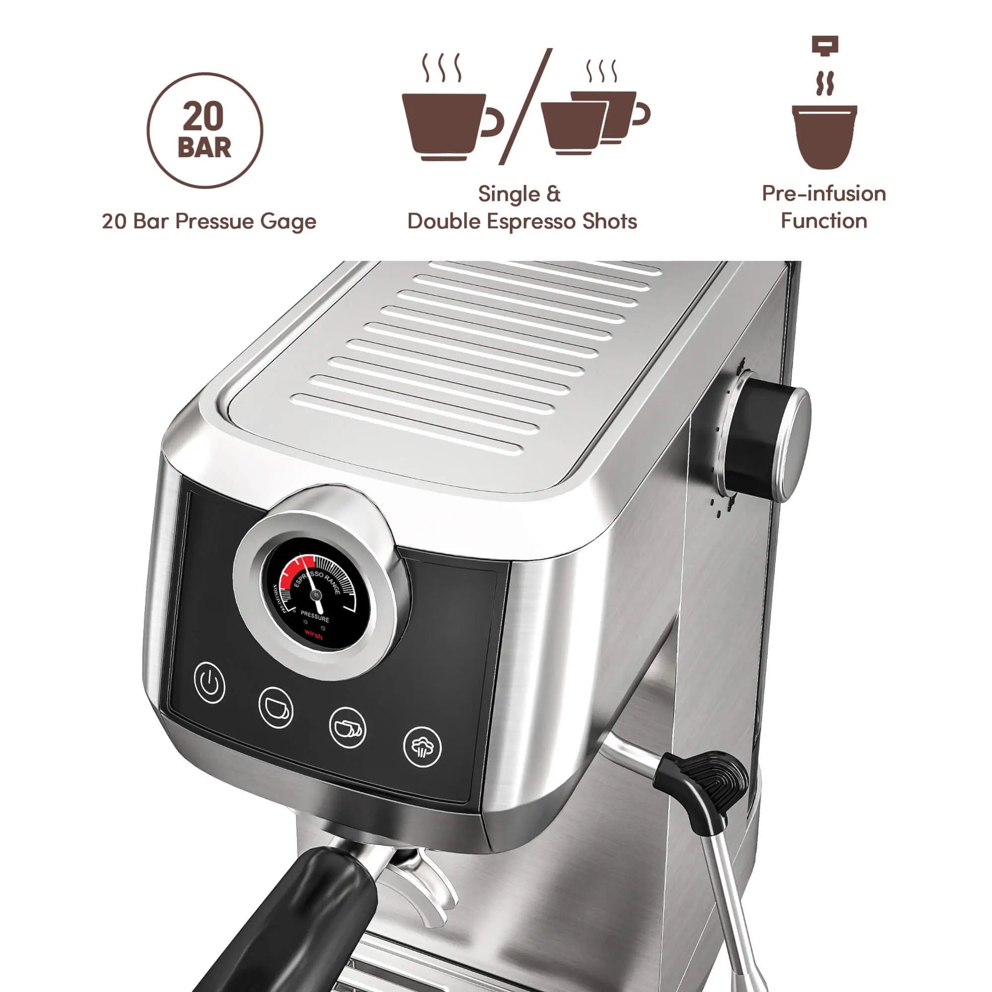 wirsh 20bar espresso machine 